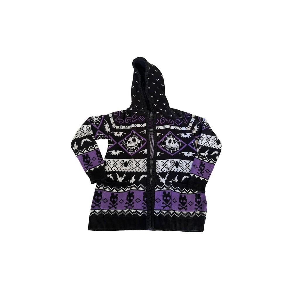 Her Universe Disney Nightmare Before Christmas Purple Fair Isle Sherpa Cardigan